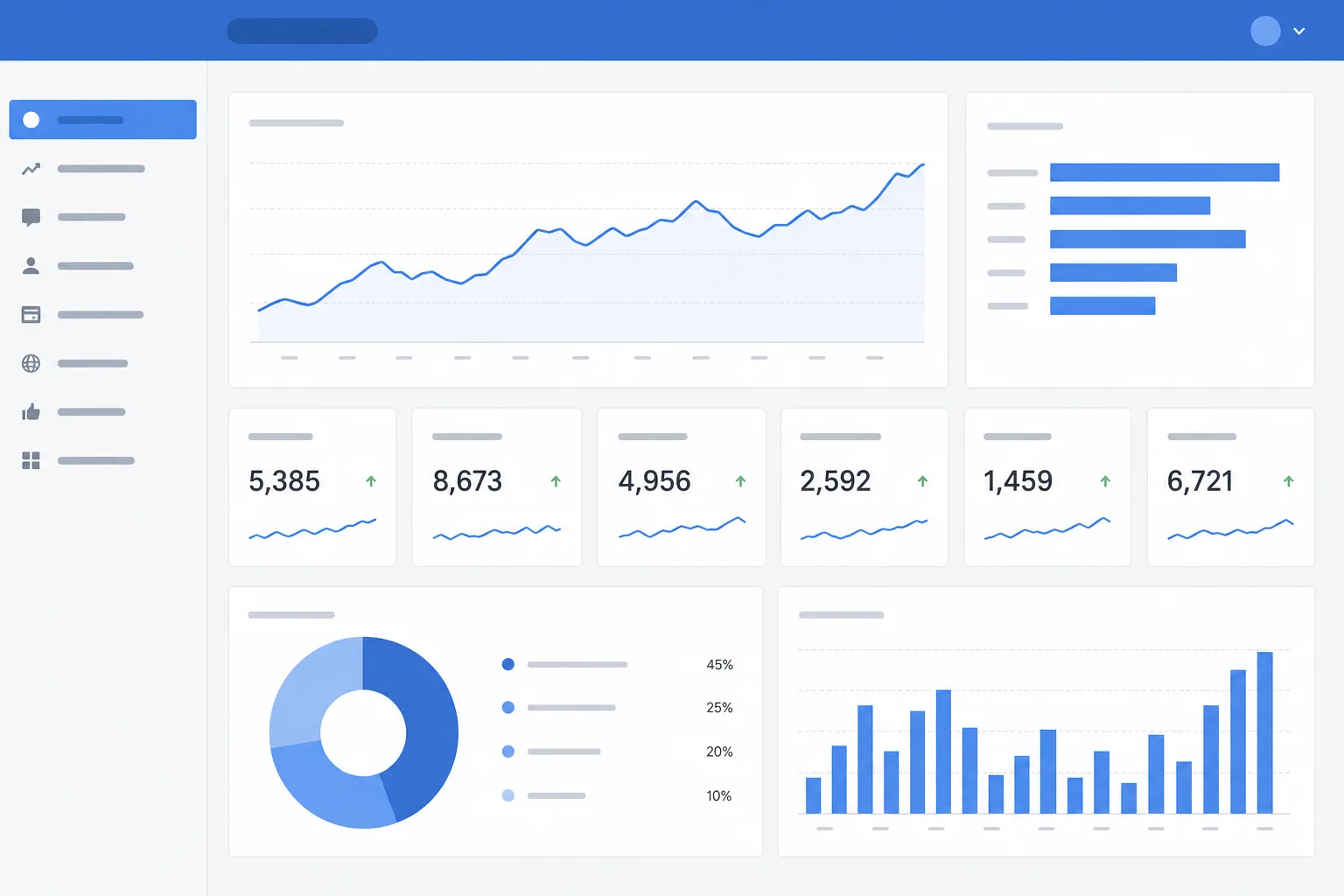 Analytics dashboard showing audience growth trends